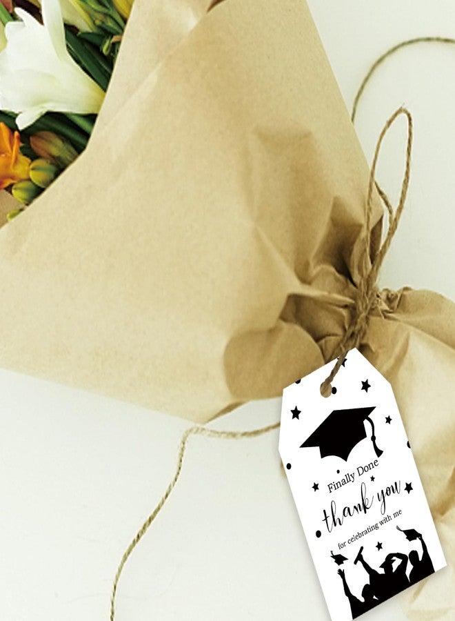 FORSHEEP 50pcs Graduation Thank You Tags, Congrats Grad Gift Tag with String for Graduation Party, Class of 2026 Thank You Paper Tags for Grad Party Favors - Image 5